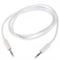 3.5mm Jack to Jack Plug Stereo Audio Cable White