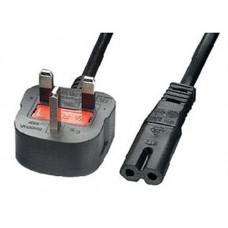 Laptop 2 Pin Figure Of 8 Mains Power Cable 1.5M