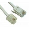 RJ11 BT Telephone Fax Modem Cable 1.8 Metres