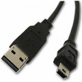 USB High Speed 2.0 A to Mini B Cable 1.8 Metres