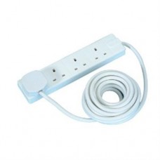 4 Way Mains Power Extension Cable 5 Metres