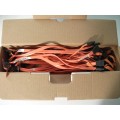Job Lot 43x Dell 0F787C Right Angled SATA Internal Orange Hard Drive Data Cables