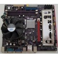 ECS Socket 775 945GCT-M Motherboard With Celeron 3200 Cpu