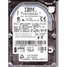 IBM Travelstar DARA-212000 12Gb 2.5" Internal PATA Hard Drive