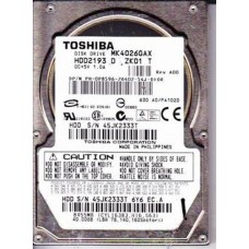 Toshiba MK4026GAX 40Gb 2.5" Internal PATA Hard Drive