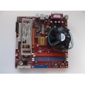 PC Chips P23G V 3.0 Socket 775 Motherboard With Pentium 2.66 GHz Cpu
