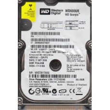 Western Digital WD600UE - 22KVT0 60Gb 2.5" Laptop Internal PATA Hard Drive