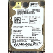 Western Digital WD800BEVS - 75RST0 80Gb 2.5" Laptop SATA Hard Drive