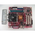 MSI MS-6787 VER:2 Socket 478 Motherboard With Intel Celeron 2.40 GHz Cpu