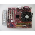 MSI K9NGM4 MS-7506 Socket AM2 Motherboard With AMD Sempron LE 1300 2.30 GHz Cpu