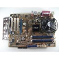 Asus P5VD1-X Socket 775 Motherboard With Intel Pentium 2.80 GHz Cpu With Intel Fan