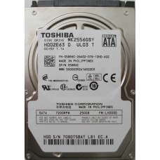Toshiba MK2556GSY 058R6C 250Gb 2.5" Laptop SATA Hard Drive