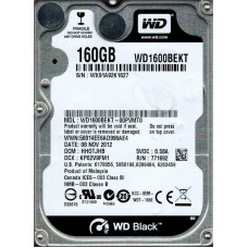 Western Digital WD1600BEKT - 00PVMT0 160Gb 2.5" Laptop SATA Hard Drive