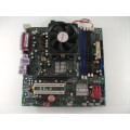 Pegatron AP480C-S Socket AM2 Motherboard With Athlon X2 3250e Cpu No Backplate