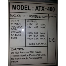 ATX-400 EPNC12 400 Watt Power Supply