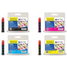 Jet Tec Epson Ink T1291/ T1292/ T1293/ T1294 Black, Cyan, Magenta, Yellow