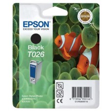 Genuine Epson Ink Cartridge T026 Black
