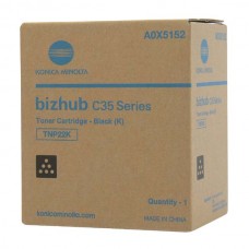 Konica Minolta TNP22K Genuine Black Toner Cartridge A0X5152 Box Opened