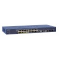 Netgear Prosafe FS728TLP 28 Port 10/100 Smart Switch With 12 PoE Ports 4 Gigabit Uplinks