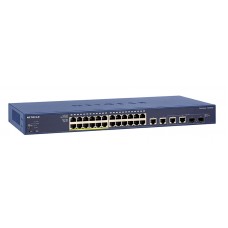 Netgear Prosafe FS728TLP 28 Port 10/100 Smart Switch With 12 PoE Ports 4 Gigabit Uplinks